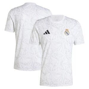 Adidas Real Madrid Soccer Jersey Mens XL Slim Fit White Pre Match Futbol NEW